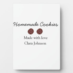 Homemade cookiers add your text name custom throw plaque