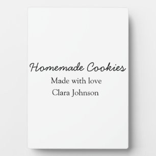 Homemade cookiers add your text name custom  throw plaque