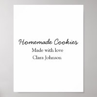 Homemade cookiers add your text name custom throw