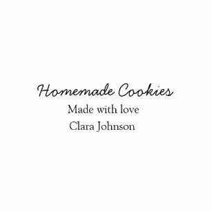 Homemade cookiers add your text name custom  throw standing photo sculpture