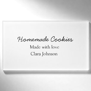 Homemade cookiers add your text name custom  throw tag