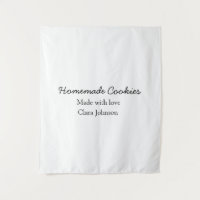 Homemade cookiers add your text name custom throw
