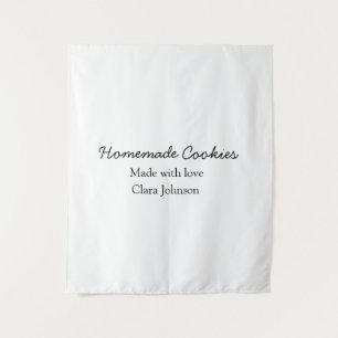 Homemade cookiers add your text name custom throw tapestry
