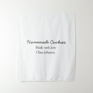Homemade cookiers add your text name custom  throw tapestry