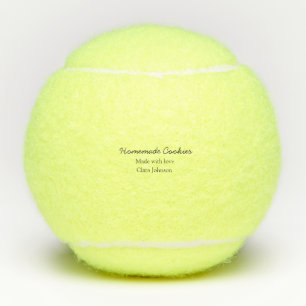 Homemade cookiers add your text name custom throw tennis balls