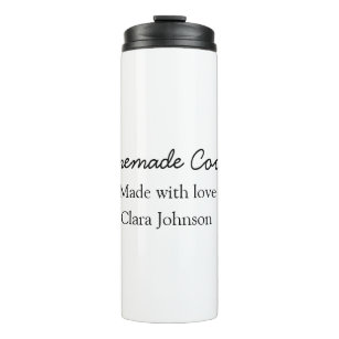 Homemade cookiers add your text name custom  throw thermal tumbler