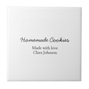 Homemade cookiers add your text name custom throw tile