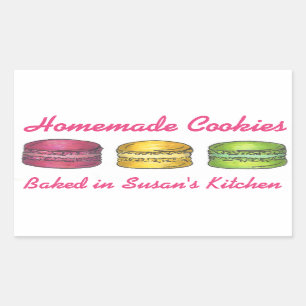 Homemade Cookies Macaroon Macaron Baked By Sticker