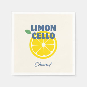 Homemade Cream Love Limoncello Liquor  Napkin