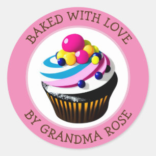 Homemade Cupcake Personalised Food Labels