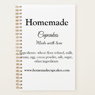 Homemade cupcakes made with love add text website planner