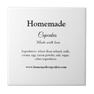 Homemade cupcakes made with love add text website tile