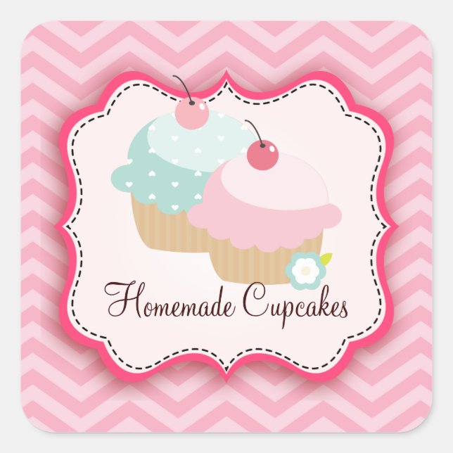 Homemade Cupcakes Personalised Labels (Front)