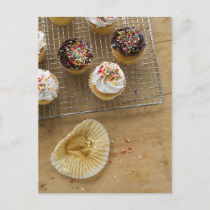 Homemade cupcakes postcard