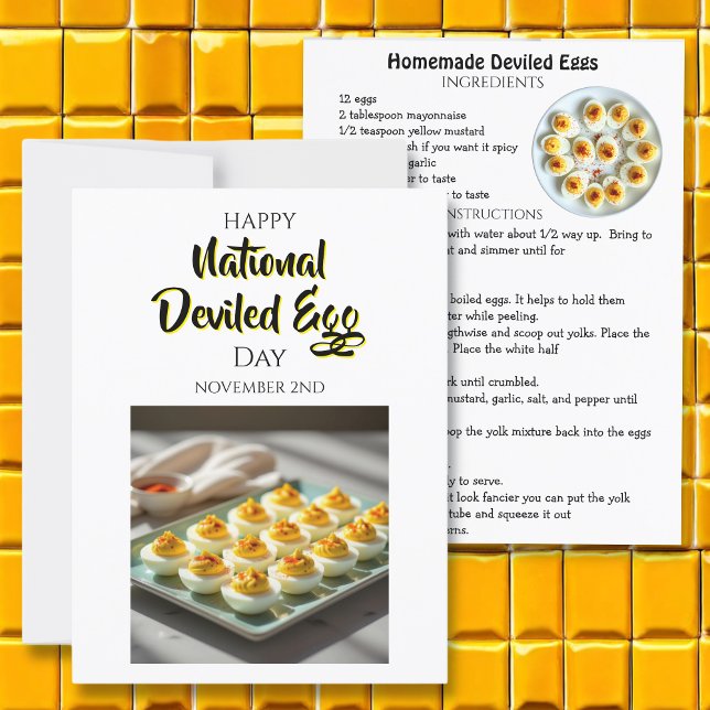 Homemade Deviled Eggs Recipe Card (Creator Uploaded)