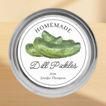 Homemade Dill Pickles Canning Sticker