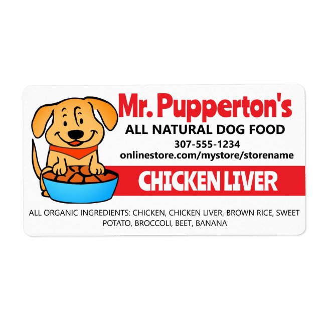 Homemade dog food treats healthy pet food chef lab (Front)