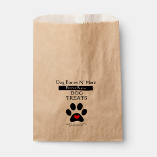 Homemade Dog Treat Favour Bags