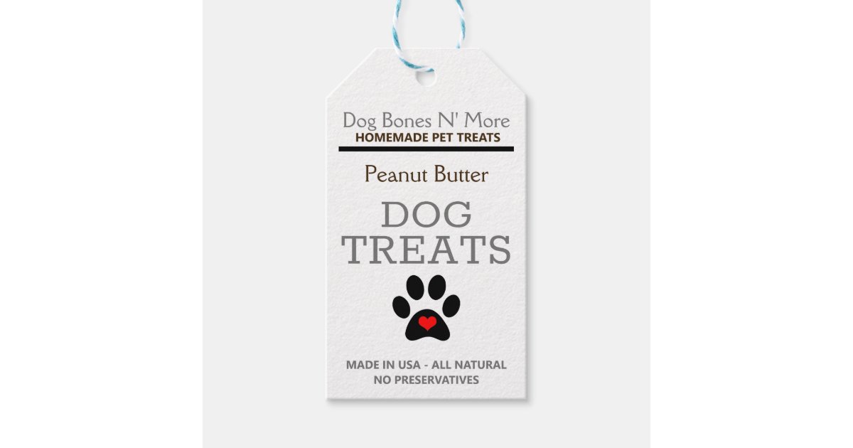 Homemade Dog Treat Labels Zazzle