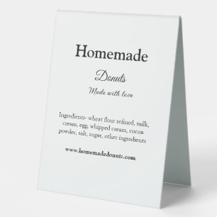 Homemade donuts made with love add text website