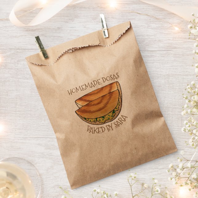 Homemade Dosas Indian Masala Dosa Baked By Favour Bags (Clipped)