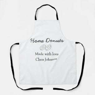 Homemade doughnuts bakery add your text name custo apron
