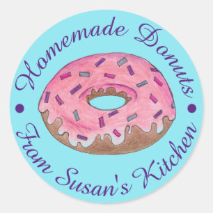 Homemade Doughnuts Doughnuts From the Kitchen Of Classic Round Sticker