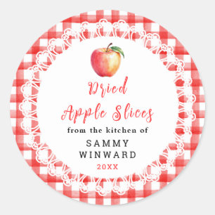 Homemade Dried Apple Slice Label