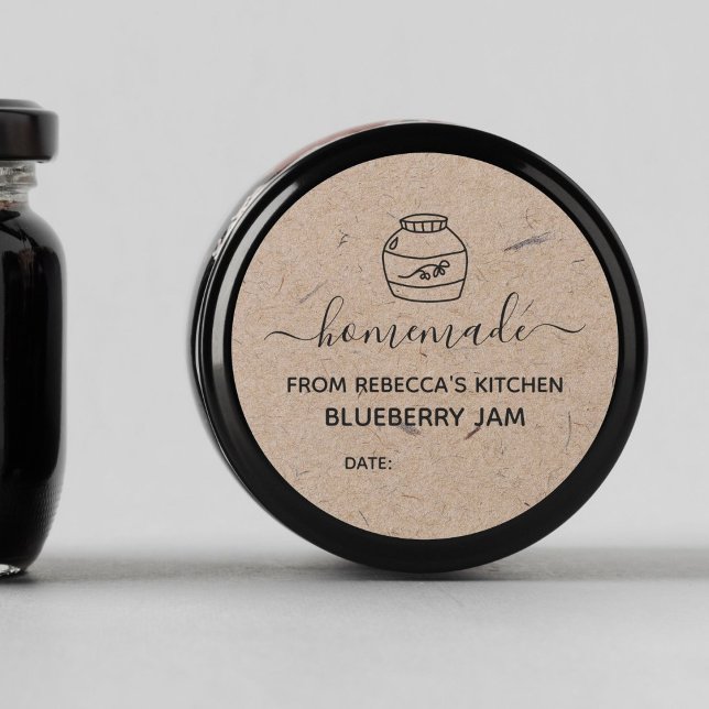 Homemade Faux Kraft Paper | Jam Canning Label (Creator Uploaded)