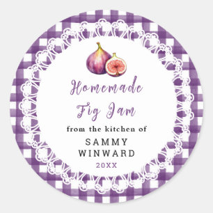Homemade Fig Jam Jar Label