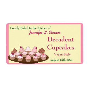 Homemade Frosted Cupcakes Packaging