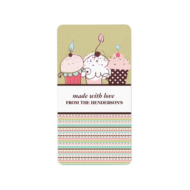 Homemade Goodies Gift Tag Stickers (Front)
