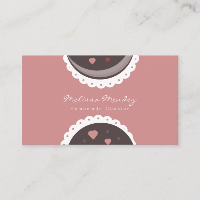 Homemade Goods Cookie Biscuit Bakery Business Card (Front)