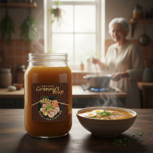 Homemade Granny’s Soup Personalized Label