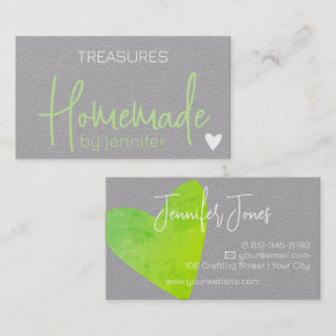Homemade Handmade Crafts Calligraphy Signature  Business Card