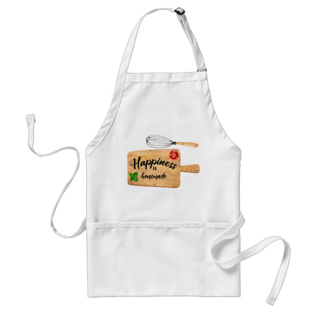Homemade happy logo chef  standard apron (Front)