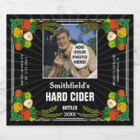 Homemade Hard Apple Cider Custom Photo Black