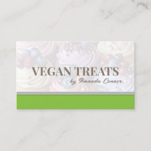 Homemade Healthy Sweets & Cakes Simple Modern Business Card