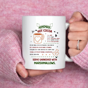 Homemade Hot Cacao  Cookie Recipe Christmas Gift Coffee Mug