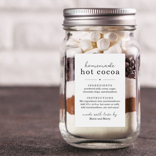 Homemade Hot Cocoa Mix Gift Label (Creator Uploaded)