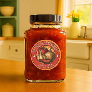 Homemade Hot Salsa Label Template