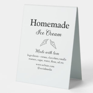 Homemade ice cream add ingredients made with love 