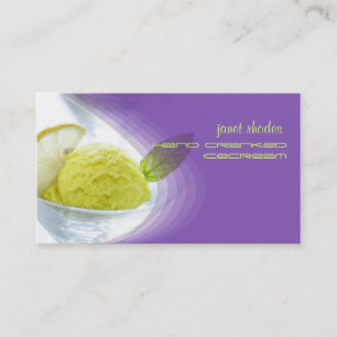 Homemade icecream shop business card