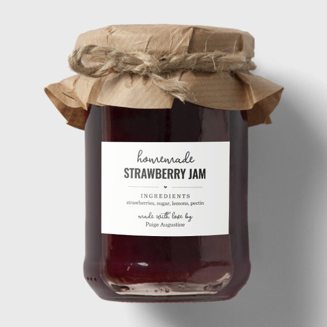Homemade Jam / Food Canning Jar Gift Label Sticker (Creator Uploaded)
