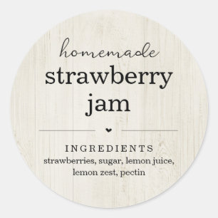 Homemade Jam / Food Canning Jar Label Sticker