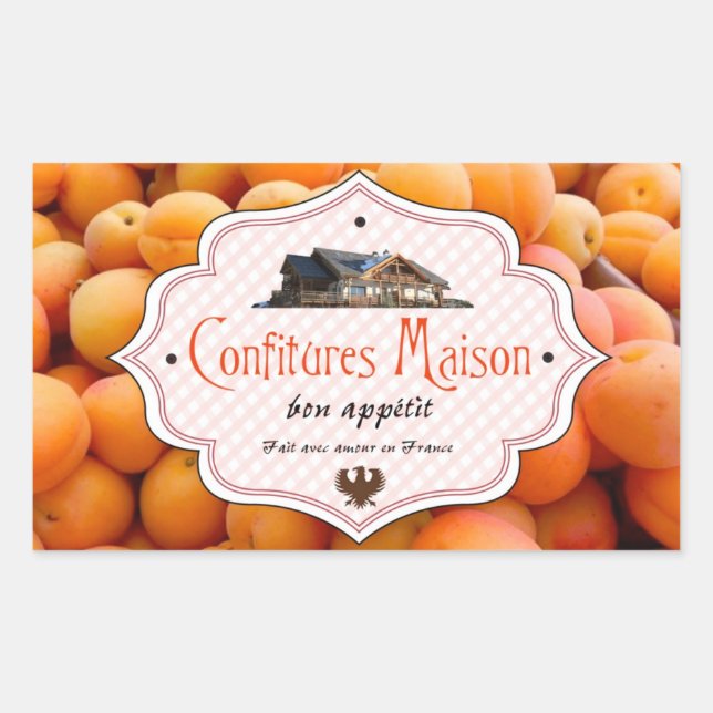 Homemade Jam French Label Apricot (Front)