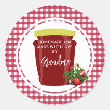 Homemade Jam Label Sticker Editable