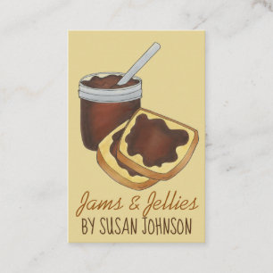 Homemade Jams Jellies Apple Butter Canned Goods Business Card