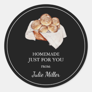 Homemade just for you bread label