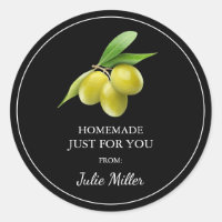 Homemade just for you olive label